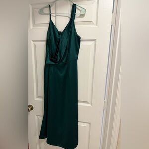 Elegant Green Sleeveless Dress